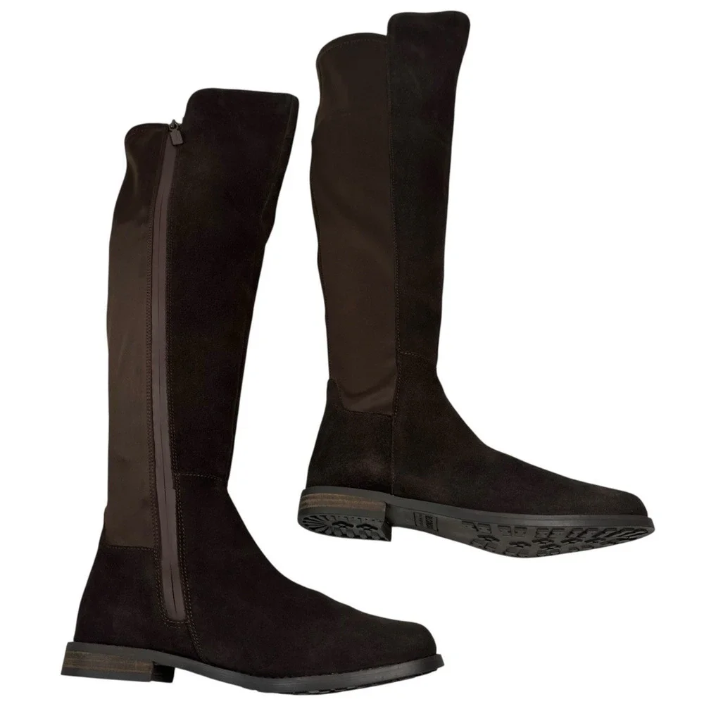 Blondo Layne Brown Suede Waterproof Over The Knee Boots Womens Size 7M New $220